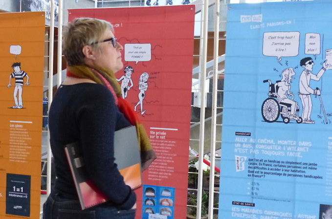 11Sophie Ebermeyer est chargée de mission Égalité et lutte contre les discriminations à Grenoble-Alpes Métropole (GAM). La GAM a acheté l’expo-quiz® « Égalité, parlons-en ! ». Comment celle-ci est-elle utilisée ?